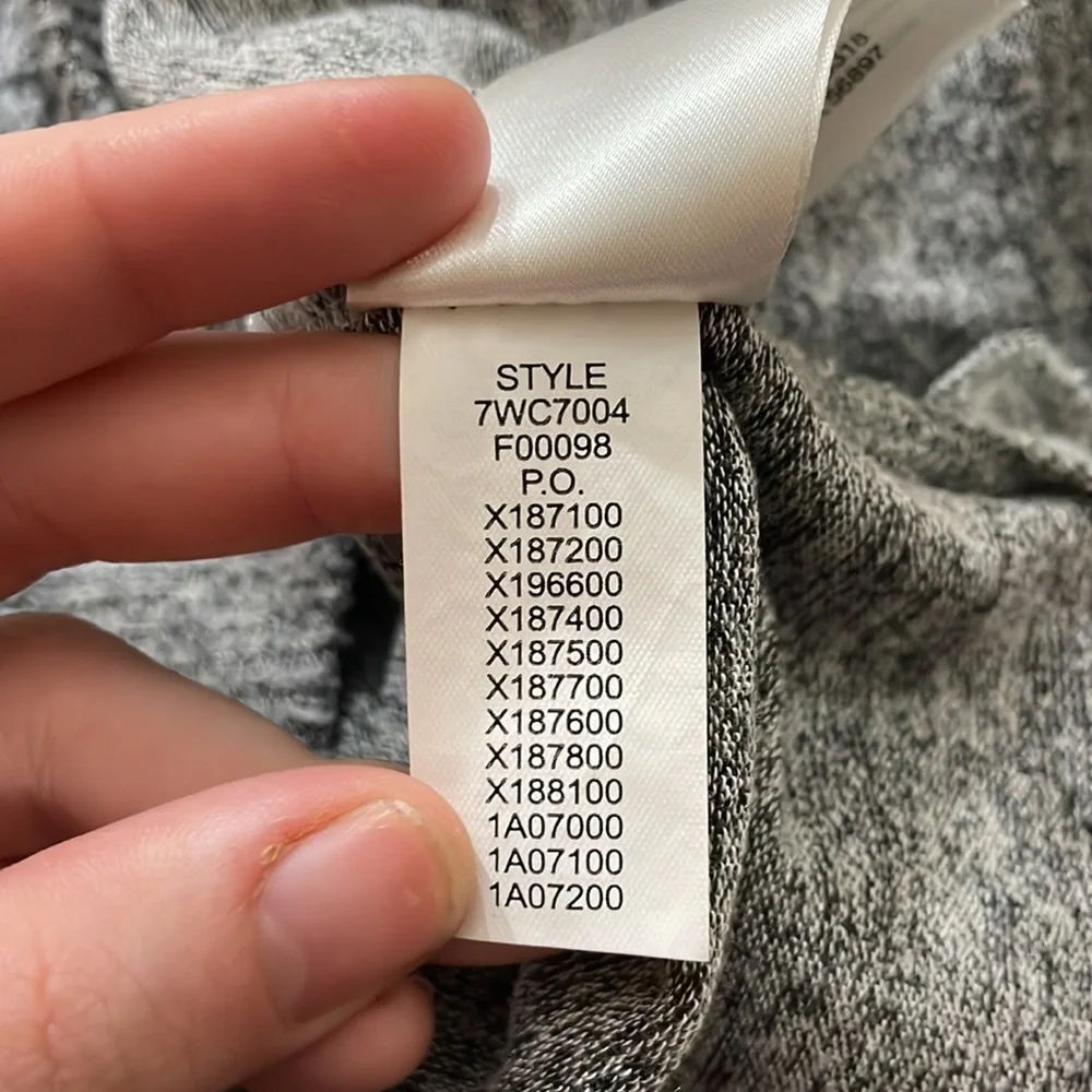 Lucky Brand Heather Gray Fleece Top